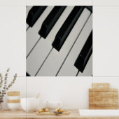 Poster Grand Clavier Piano 32" X 34" (Cuisine)