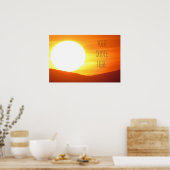 Poster Grand coucher de soleil (Cuisine)
