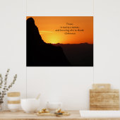 Poster Grand coucher de soleil avec devis (Cuisine)