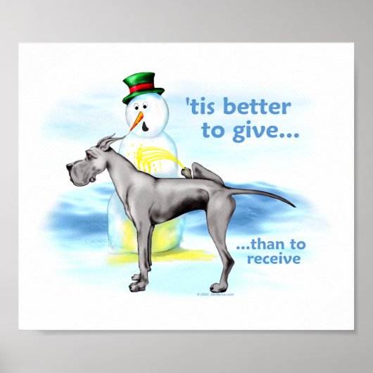 Poster Grand Dane BTG Noir (Devant)