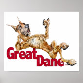 Poster Grand Dane Laid Back Brindle (Devant)