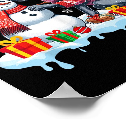 Poster Grand Dane Sungles Sweer Build Snowman Xmas Owne (Coin)