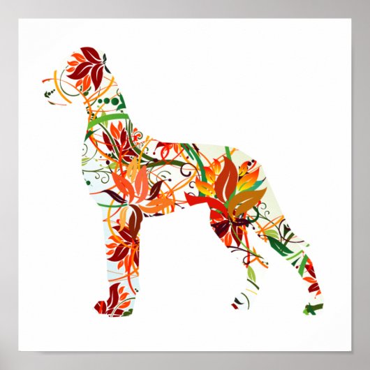 Poster Grand Danois d'automne (Devant)