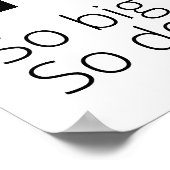 Poster Grand Danois noir et blanc Minimal (Coin)