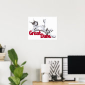 Poster Grand Danse Posé À L'Arrière (Bureau à domicile)
