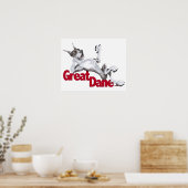 Poster Grand Danse Posé À L'Arrière (Cuisine)