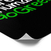 Poster Grand devenez écolo humain (Coin)