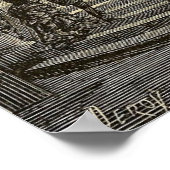 Poster Grand escalier coque Paris Opéra 1877 (Coin)