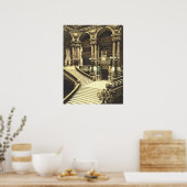 Poster Grand Escalier de l'Opéra de Paris (Cuisine)