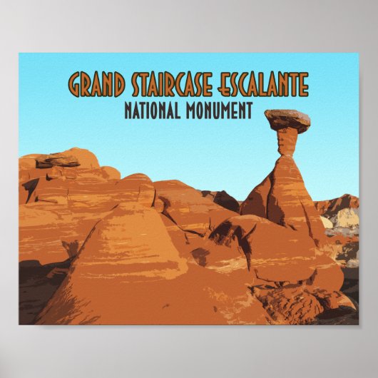 Poster Grand Escalier Monument National Escalante (Devant)
