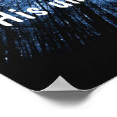 Poster Grand est notre Seigneur verset de la Bible Psaume (Coin)