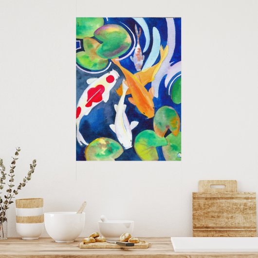 Poster grand étang de Koi (Cuisine)