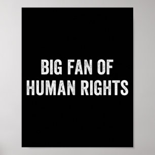 Poster Grand Fan De La Manifestation Pour Les Droits Huma