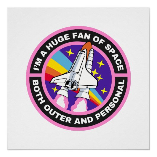 Poster grand fan de l'espace (Devant)