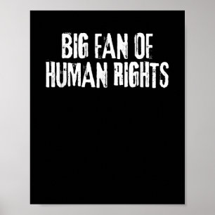 Poster Grand Fan Des Droits Humains Audacieux Hommes De L