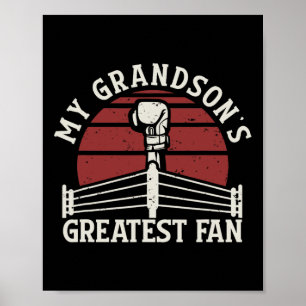 Poster Grand-fils le plus grand fan de boxe grand-mère de