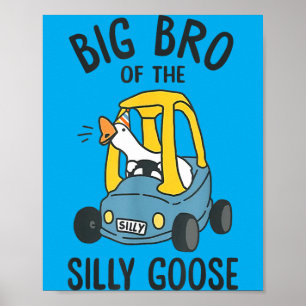 Poster Grand Frère De La Silly Goose 1er Anniversaire Enf