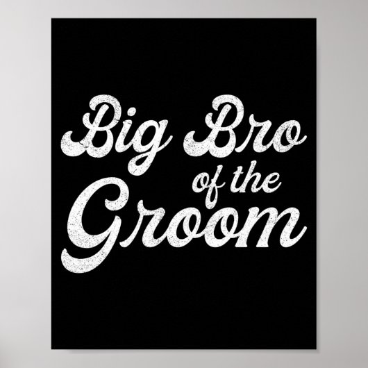 Poster Grand frère du marié pour hommes garçons maillots (Devant)