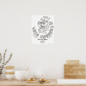 Poster Grand Fromage Jerry Sur La Lune 1 (Cuisine)