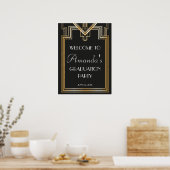 Poster Grand Gatsby Inspiré Welcome Graduation Signalisat (Cuisine)