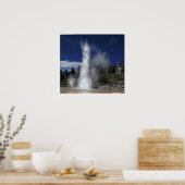 Poster Grand geyser et aération geyser à Yellowstone (Cuisine)