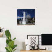 Poster Grand geyser et aération geyser à Yellowstone (Bureau à domicile)