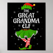 Poster Grand Grand-mère Elfe Noël Famille Filles Femmes E (Devant)