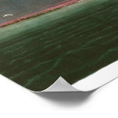 Poster Grand héron blanc par John James Audubon (Coin)