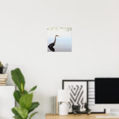 Poster Grand héron bleu (Bureau à domicile)