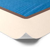 Poster Grand Héron Bleu à l'étang (Coin)