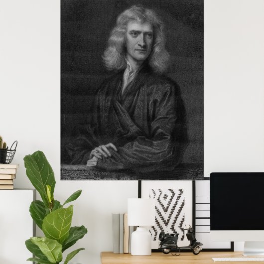 Poster Grand Isaac Newton Imprimer en haute résolution (Bureau à domicile)