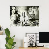 Poster Grand jazz 4 36'x24' (Bureau à domicile)