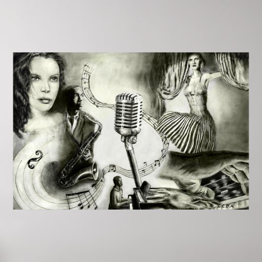 Poster Grand jazz 4 36'x24' (Devant)