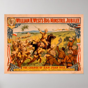Poster Grand Jubilé de Minstrel charge de San Juan Hill