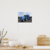 Poster Grand Kenworth bleu W900L (Cuisine)