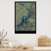 Poster Grand Lake O'the Cherokees Oklahoma Satellite (Cuisine)