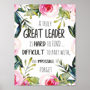 Poster Grand leader Cadeau grand leader liberté objectifs