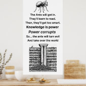 Poster Grand Manger Dans L'Affiche De La Bibliothèque (Cuisine)