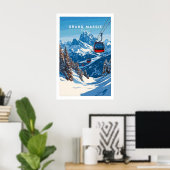 Poster Grand Massif Ski Print 1 (Bureau à domicile)