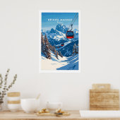 Poster Grand Massif Ski Print 1 (Cuisine)