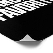 Poster Grand-mère amusante et 39 ; s Noir favori Classiqu (Coin)