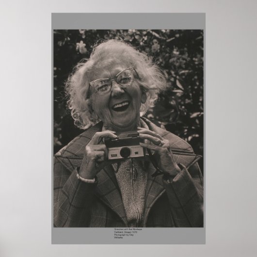 Poster Grand-mère avec son Hawkeye (Devant)