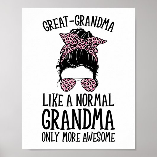 Poster Grand-Mère Comme Une Grand-Mère Normale Seulement (Devant)
