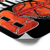 Poster Grand-mère de basket-ball anniversaire Boy Family  (Coin)