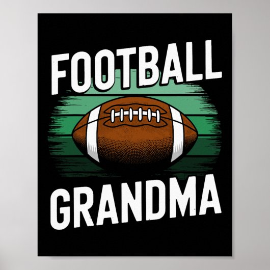 Poster Grand-mère de football (Devant)