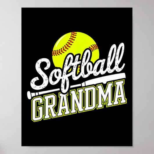 Poster Grand-mère de softball _5 (Devant)