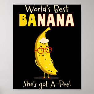 Poster Grand-mère drôle Pun de Nana Banana du monde