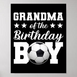 Poster Grand-mère du garçon qui fête son anniversaire Foo