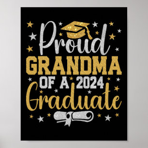 Poster Grand-Mère D'Un Cl De 2024 Graduate Graduation Nan