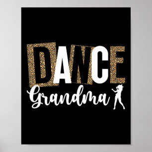 Poster Grand-Mère D'Une Danse Grand-Mère Leopard Danser